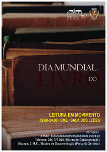 cartaz dia mundial do livro